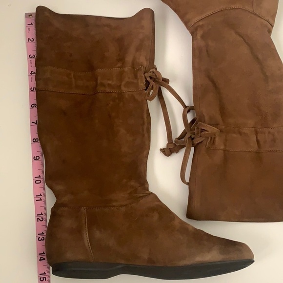 Nine West Dark Natural Suede Boots - Picture 15 of 16